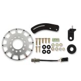 Holley EFI Crank Trigger Kits 556-171 Triggers, EFI, 7 in. Diameter, Aluminum, Silver, Adjustable Bracket, Black, 3-wire Pickup, 12-1X, Hall Effect, Chevy, Small Block, Kit thumbnail 2