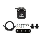 Holley EFI Fuel Pulse Dampers 12-1006 System Dampers, Billet Aluminum, Black Anodized, 40-70 psi, -6 AN Female Threads Inlet/Outlet, Standard Range, Each thumbnail 1