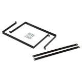 Holley Fuel Cell Mounting Straps 19-222 Mounts, Steel Straps, 1/8 in. Thick, Black, E-coated, Rubber Isolator Strips, Hardware included, for 15 Gallon Cell, Kit thumbnail 2