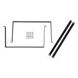 Holley Fuel Cell Mounting Straps 19-222 Mounts, Steel Straps, 1/8 in. Thick, Black, E-coated, Rubber Isolator Strips, Hardware included, for 15 Gallon Cell, Kit thumbnail 3