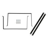 Holley Fuel Cell Mounting Straps 19-222 Mounts, Steel Straps, 1/8 in. Thick, Black, E-coated, Rubber Isolator Strips, Hardware included, for 15 Gallon Cell, Kit thumbnail 8