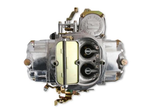 Holley 4160 750 CFM 4-Barrel Carburetor 0-3310S Carburetors, Model 4160, cfm, 4-Barrel, Square Bore, Manual Choke, Vacuum Secondaries, Dual Inlet, Silver Finish, Each thumbnail 1