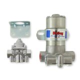 Holley Blue Electric Fuel Pumps 12-802-1 Pumps, Electric, External, 110 gph, 416 lph, 14 psi, 12V, 3/8 in. NPT Ports, Female Thread, Aluminum, Silver Finish, with Regulator, Each thumbnail 3