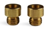 Holley Standard Main Jets 122-83 Carburetor Jets, Main, Gasoline, Number 83, Jet Size 0.0970 in., Brass, 1/4 in.-32 Thread, Pair thumbnail 1