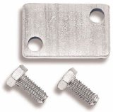 Holley Choke Block-Off Plates 301-20 Plate, Rectangular, 2 Bolts, Most Chevy Small Block Intake Manifolds, Kit thumbnail 2