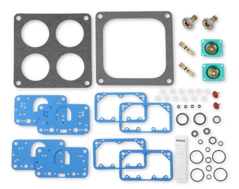 Holley Fast Kits 37-1547 Rebuid Kits, Kit, Performance Tuning, Rebuild, Model 4500, Gaskets, O-rings, Pump Diaphragm, Needle, Power Valve, Instructions, Kit