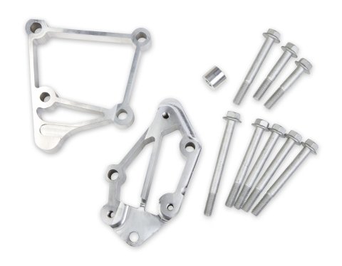 Holley LS Engine Accessory Drive Kits 21-2 Bracket Spacer Kits, Aluminum, Natural Finish, Middle Alignment, Chevy, Small Block LS, Each