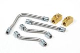 Holley Fuel Lines 34-51 Lines, 3x2 Carburetors, Single Inlet, Triple Outlet, 1/2 in.-20 Female Thread, Stainless Steel, 2300, Kit thumbnail 2
