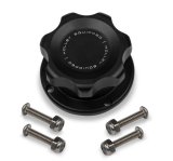 Holley Bolt-On Fill Cap Kits 241-230 Kits, Bolt-on, 1.950 in. Diameter, Billet Aluminum, Black Anodized, 1 1/2-12 Thread Size, 1.38 in. Diameter Opening, Kit thumbnail 2