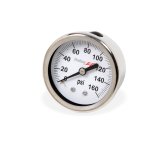 Holley Analog Fuel Pressure Gauges 26-506 Gauge, Pressure, 0-160 psi, 2 in. Diameter, Analog, Full Sweep, Illuminated, Liquid-filled, for Mechanical Sending Unit, White Face, Each thumbnail 1