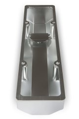 Holley Track Series Valve Covers 241-287 Covers, Series, Perimeter Bolt, Tall, Chevrolet Logo, Fabricated Aluminum, Polished, Baffled, Chevy, Gen I, 283-400ci, Pair thumbnail 6