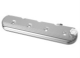 Holley Vintage Series Valve Covers 241-131 Covers, Series, Centerbolt, Stock Height, Finned, Cast Aluminum, Polished Finish, Chevy, LS, 4.8-7.0L, Pair thumbnail 1