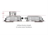 Holley Vintage Series Valve Covers 241-131 Covers, Series, Centerbolt, Stock Height, Finned, Cast Aluminum, Polished Finish, Chevy, LS, 4.8-7.0L, Pair thumbnail 3