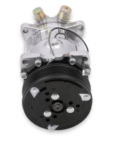 Holley Sanden Air Conditioning Compressors 199-105 Compressors, 508 Type, Aluminum, Polished, Clutch, 6-Groove, Serpentine Pulley, Each thumbnail 1