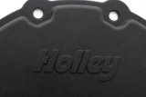 Holley Cast Aluminum Timing Covers 21-151 Covers, 1-Piece, Aluminum, Black, Chevrolet, Small Block, Without Crank Sensor, Each thumbnail 1