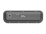 Holley Vintage Series Valve Covers 241-302 Covers, Series, Perimeter Bolt, Logo, Cast Aluminum, Black Satin, Baffled, Chevrolet, Gen V, VI, Mark IV, 396-454ci, Pair thumbnail 4