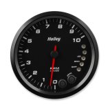 Holley Analog Standalone Tachometers 26-616 Gauge, Tachometer, Style, Analog, 0-8,000 RPM, 4 1/2 in., Black Face, Electrical, Each thumbnail 1