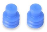 Holley Weatherproof Seals 571-117 Wiring Connector Replacement Parts, EFI, Replacement, Weather Seal, Blue, Molex MX 150, 16-20 gauge wire, 100-piece, Set thumbnail 3