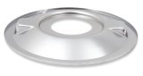 Holley Air Cleaner Assemblies 120-4140 Cleaners, 16 in. Round, 5.125 in. Horn, Dropped Base, Steel, Chrome, Cotton Gauze Filter, Red, 4 in. Tall, fits Model 4150, 4160, Each thumbnail 5