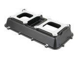 Holley LT Modular Hi-Ram Intake Manifold Tops 300-207BK Manifolds, Modular, Hi-Ram, Top Section Only, Standard Deck, Dual Carburetor, Tunnel Ram, Aluminum, Black Finish, Chevy, 6.2L, Each thumbnail 1