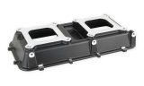 Holley LT Modular Hi-Ram Intake Manifold Tops 300-207BK Manifolds, Modular, Hi-Ram, Top Section Only, Standard Deck, Dual Carburetor, Tunnel Ram, Aluminum, Black Finish, Chevy, 6.2L, Each thumbnail 4