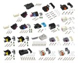 Holley EFI ECU Connector Kits 570-103 Weatherproof Connectors, EFI, GM LSx Engine, Main Harness Connectors, J1A/J1B Connectors, Pins, Seals, Cavity Plugs included, Kit thumbnail 1