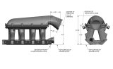 Holley SBF Hi-Ram EFI Intake Manifolds 300-273 Manifolds, EFI, MultiPort, 1,500-7,000 RPM Range, 105mm Bore, Aluminum, Satin, Ford, 4.7L, 5.0L, Windsor, 8.200 in. Deck Height, Kit thumbnail 7