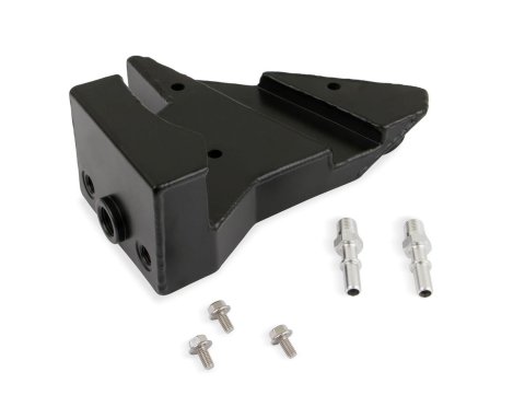 Holley LT4 Accessory Drive Oil Separator Tanks 97-206 Catch Cans, Holley, Tank, Aluminum, Black Finish, 1/4 in.-NPT, Male Thread, Quick Connect, GM, 6.2L, with Driive, Each thumbnail 5