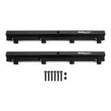 Holley EFI Coyote Fuel Rail Kits 534-320 Rails, EFI, Aluminum, Black Anodized, -8 AN Inlet, Hardware Included, for Hi-Ram, Ultra Lo-Ram, Manifold Base, Ford, 5.0L, Coyote, Kit thumbnail 2