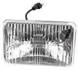 Holley RetroBright LED Headlights LFRB140-1 Headlight Conversion, RetroBright, Style, Sealed Beam, Rectangular, 4 in. x 6 in. Housing, Modern White, High and Low Beam, 5,700K Bulb, Each thumbnail 2