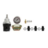 Holley EFI Billet Bypass Fuel Pressure Regulator KIts 12-894KIT Regulators, Boost Adjustable, 15-90 psi, Inline, -6AN Inlet, Outlets, Return Style, Aluminum, Black/Clear Anodized, Universal, Kit thumbnail 2