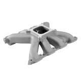 Holley Single Plane Carbureted Intake Manifolds 300-940 Manifolds, Carbureted, Plane, Stock Configuration Cylinder Head, Standard Deck, Aluminum, Natural, Chevy, LT, Each thumbnail 8