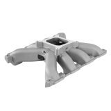 Holley Single Plane Carbureted Intake Manifolds 300-940 Manifolds, Carbureted, Plane, Stock Configuration Cylinder Head, Standard Deck, Aluminum, Natural, Chevy, LT, Each thumbnail 9