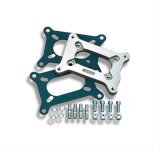 Holley Carburetor Adapters 17-43 Adapters, Open Center Style, 0.50 in. Thick, Hardware, Gaskets, Aluminum, Natural Finish, fits 2300 Series Flange, Each thumbnail 1