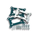 Holley Carburetor Adapters 17-43 Adapters, Open Center Style, 0.50 in. Thick, Hardware, Gaskets, Aluminum, Natural Finish, fits 2300 Series Flange, Each thumbnail 2