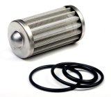 Holley HP Billet Fuel Filter Replacement Elements 162-559 Elements, Replacement, Element, Stainless Steel Mesh, 100 microns, with O-rings, for Filter, 175 gph, Gas/E85, Each thumbnail 2