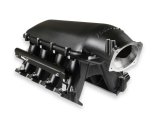 Holley EFI LS Hi-Ram Intake Manifolds 300-122BK Manifolds, Hi-Ram, Cathedral Port Head, Multi-port, 92mm Bore, Standard Deck, Aluminum, Black Finish, Chevy, LS, 5.7L, 6.0L, Each thumbnail 2