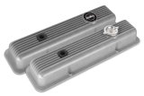 Holley Muscle Series Valve Covers 241-134 Covers, Series, Perimeter Bolt, Stock Height, Finned, Cast Aluminum, Natural Finish, Chevy, 4.3-6.6L, Pair thumbnail 3