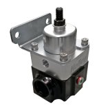 Holley VR Series Fuel Pressure Regulators 12-852 Regulators, Series, Inline, Return Style, 4-9 psi, Billet Aluminum, Black/Clear Anodized, Each thumbnail 1