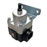 Holley VR Series Fuel Pressure Regulators 12-852 Regulators, Series, Inline, Return Style, 4-9 psi, Billet Aluminum, Black/Clear Anodized, Each thumbnail 2