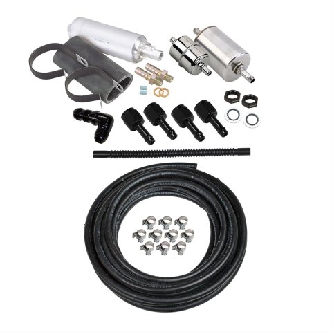 Holley EFI Fuel System Plumbing Kits 526-7 Pump Kits, Sniper EFI, 80 gph Pump, 40 ft. Vapor Guard Hose, Pre and Post Filters, Earl's Fittings, Kit