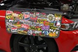 Holley Sticker Bomb Fender Covers 36-445 Covers, Holley/MSD Logo, 34 in. Length x 26 in. Width, Black Vinyl/Foam, Each thumbnail 1