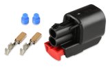 Holley Wiring Harness Connectors 570-226 Weatherproof Connectors, EFI, Coyote, CTS Sensor Connector, Main Harness, MX 150, 2-pin Female, Black Plastic, Pins, Seals, TPA, Each thumbnail 1