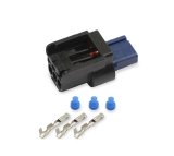 Holley Wiring Harness Connectors 570-234 Weatherproof Connectors, EFI, Hemi Cam/Crank Connector, Main Harness, APEX 1.2, 3-pin, Female, Black Plastic, with Pins, Seals, TPA, Each thumbnail 1