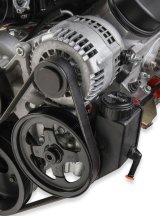 Holley Mid-Mount Complete Accessory Systems 20-185 Drive Systems, LS Mid-mount, Serpentine, Alternator, Water Pump, Clockwise, Power Steering, AC, SD-7, Natural Finish, Chevy, 4.8-7.0L, Kit thumbnail 9
