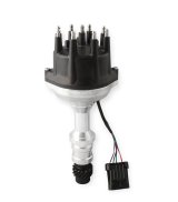 Holley EFI Dual-Sync Distributors 565-206 Distributors, EFI, Dual-Sync, Hall Effect, Computer-controlled, Male/HEI, Black Cap, Steel Gear, Polished Housing, Oldsmobile, 4.3-7.5L, Each thumbnail 4