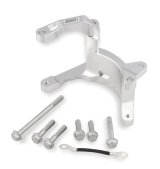 Holley LS Engine Air Conditioner Brackets 20-210 Brackets, Passenger Side, Aluminum, Clear Anodized, Sanden SD7, Chevy, Gen V, LT, 6.2L, Each thumbnail 8