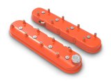 Holley Aluminum LS Valve Covers 241-164 Covers, LS, Centerbolt, Tall, Cast Aluminum, Orange Powdercoated, Gloss Finish, Chevy, 5.7L, 6.0L, 6.2L, 7.0L,Pair thumbnail 4