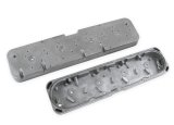 Holley LS Valve Cover Adapter Plates 241-298 Spacer and Adapters, Cover, Adapter, Perimeter Bolt, Cast Aluminum, 1.385 in. Thick, Natural, Chevy, LS, 4.8-7.0L, Kit thumbnail 2