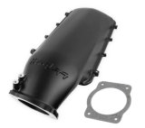 Holley EFI LS Hi-Ram Intake Manifolds 300-124BK Manifolds, EFI, Hi-Ram, Raised Rectangular Port Head, Multi-port, 92mm Bore, Standard Deck, Aluminum, Black Finish, Chevy, 7.0L, Each thumbnail 1